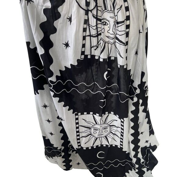 Anthropologie NWT Tigre Indigo Halter Sun Moon Celestial Maxi Dress Size Large P - Picture 6 of 15